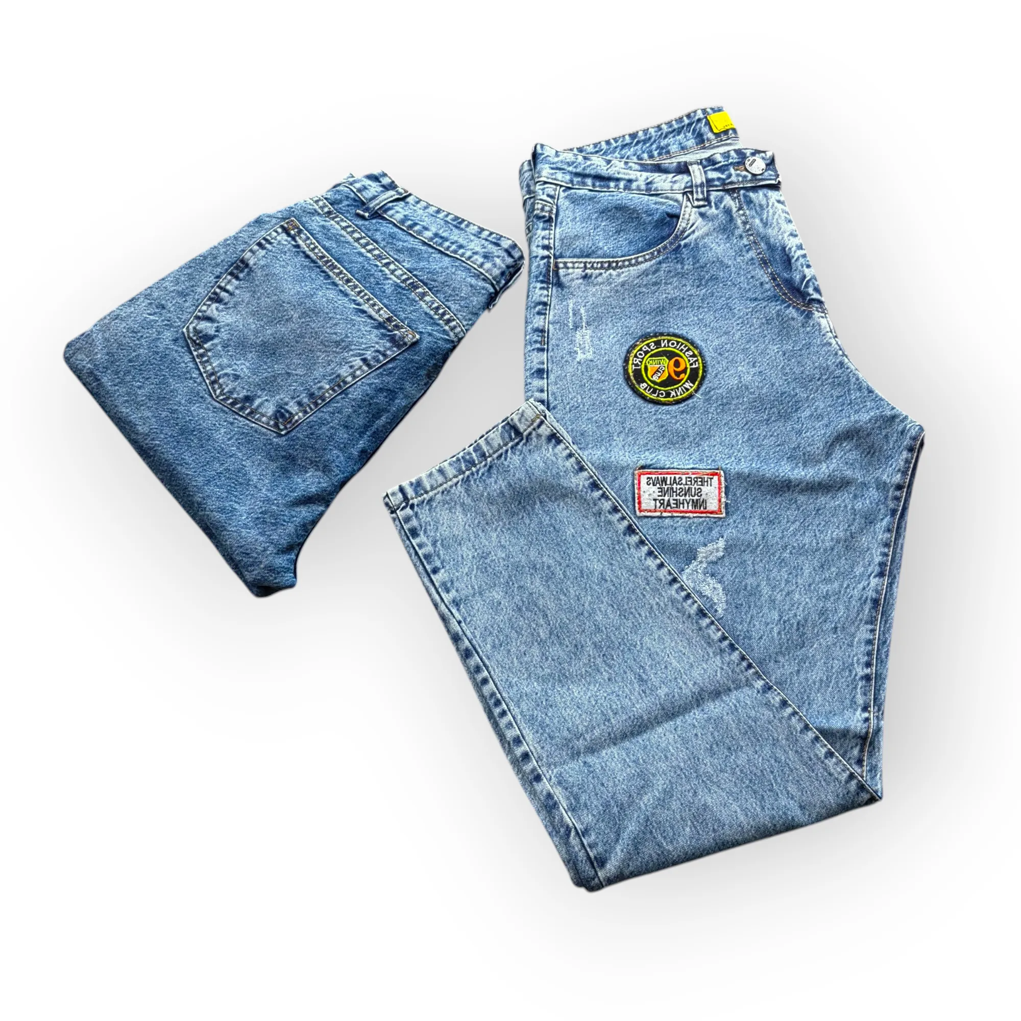 شلوار مام فیت استیکر خور