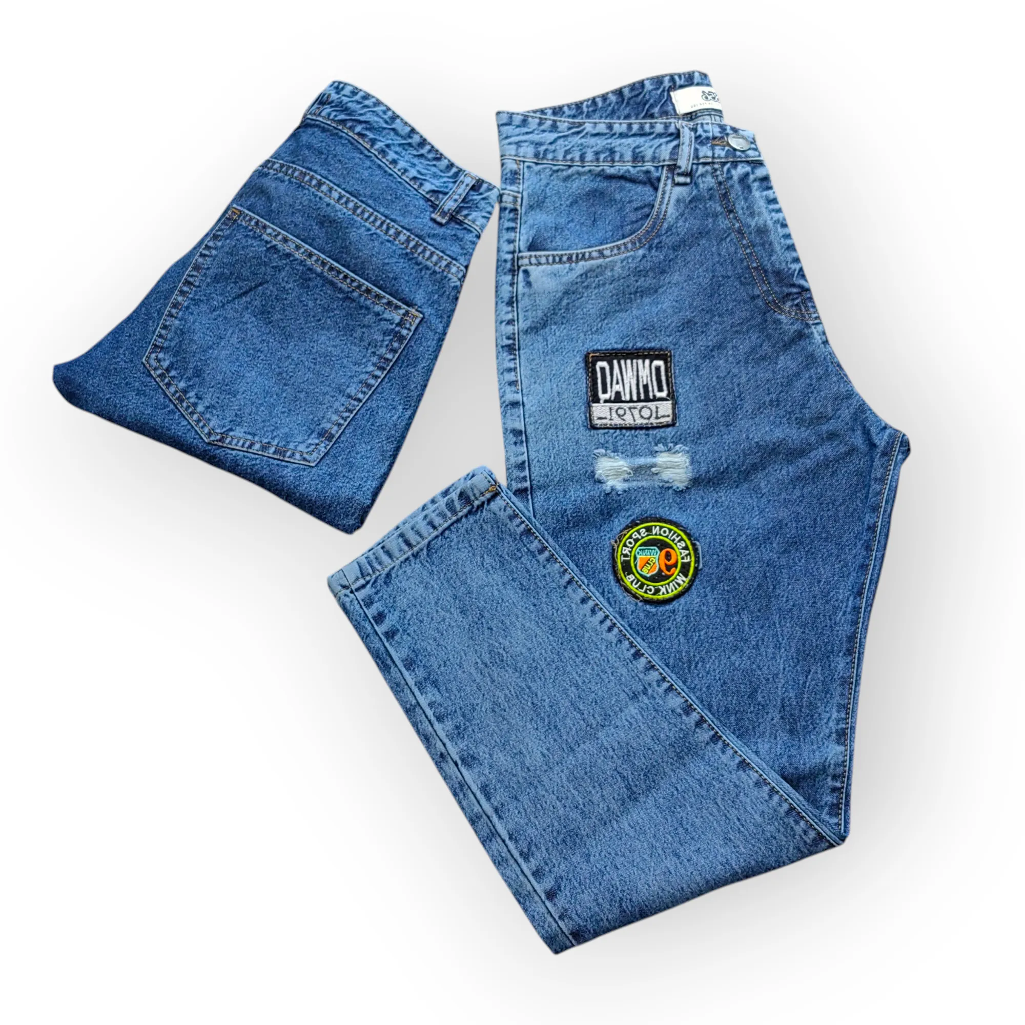 شلوار مام فیت استیکر خور